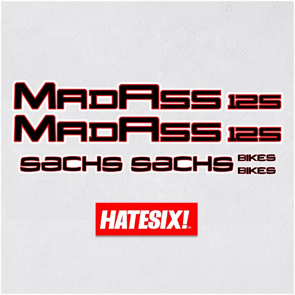 Minerva MadAss 125 motorcycle replacement sticker decal
