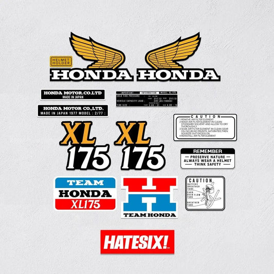 Sticker Decal XL 175 side cover tank (Free shipping) vintage_bike_store