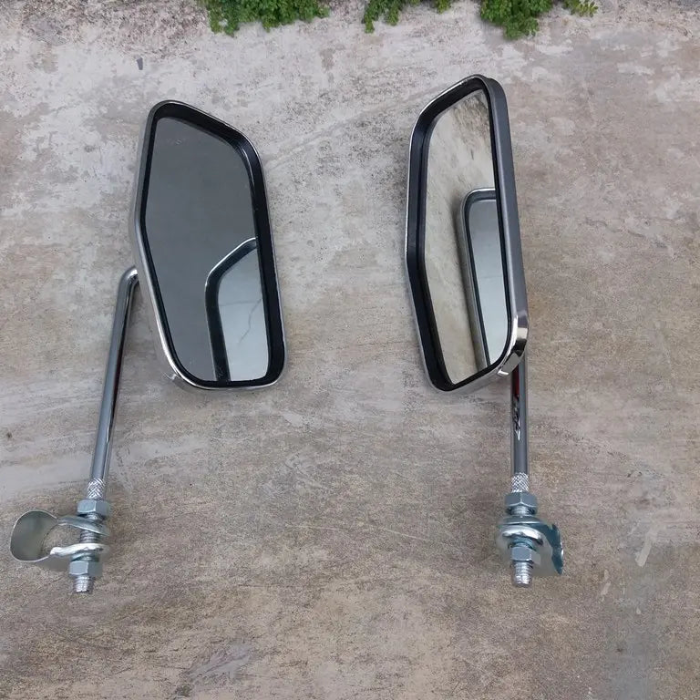 NOS rectangle bicycle mirror pair made in Taiwan