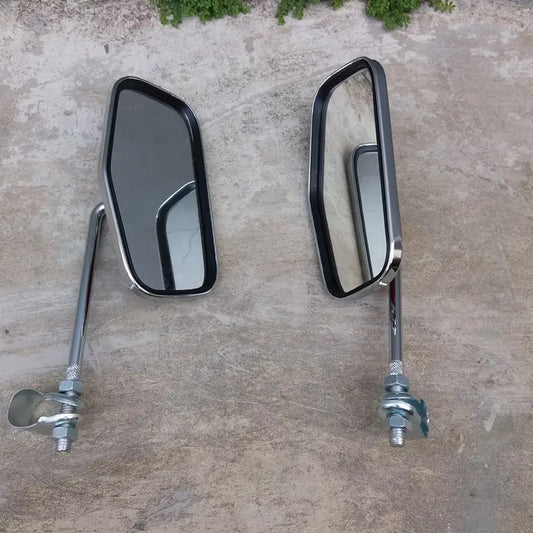 NOS rectangle bicycle mirror pair made in Taiwan