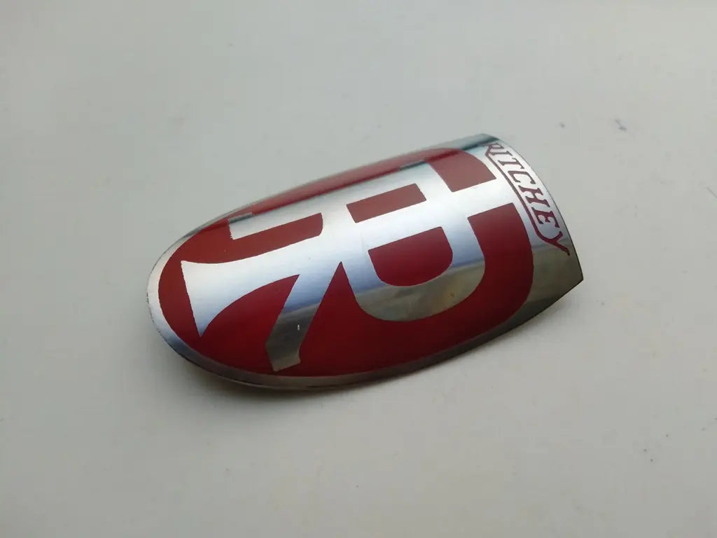 Ritchey stainless steel bicycle head badge packaged securely for global shipping.