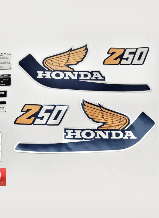 Sticker decal Honda dirt bike graphics Z50 1977 Side Cover Tank – vintage_bike_store