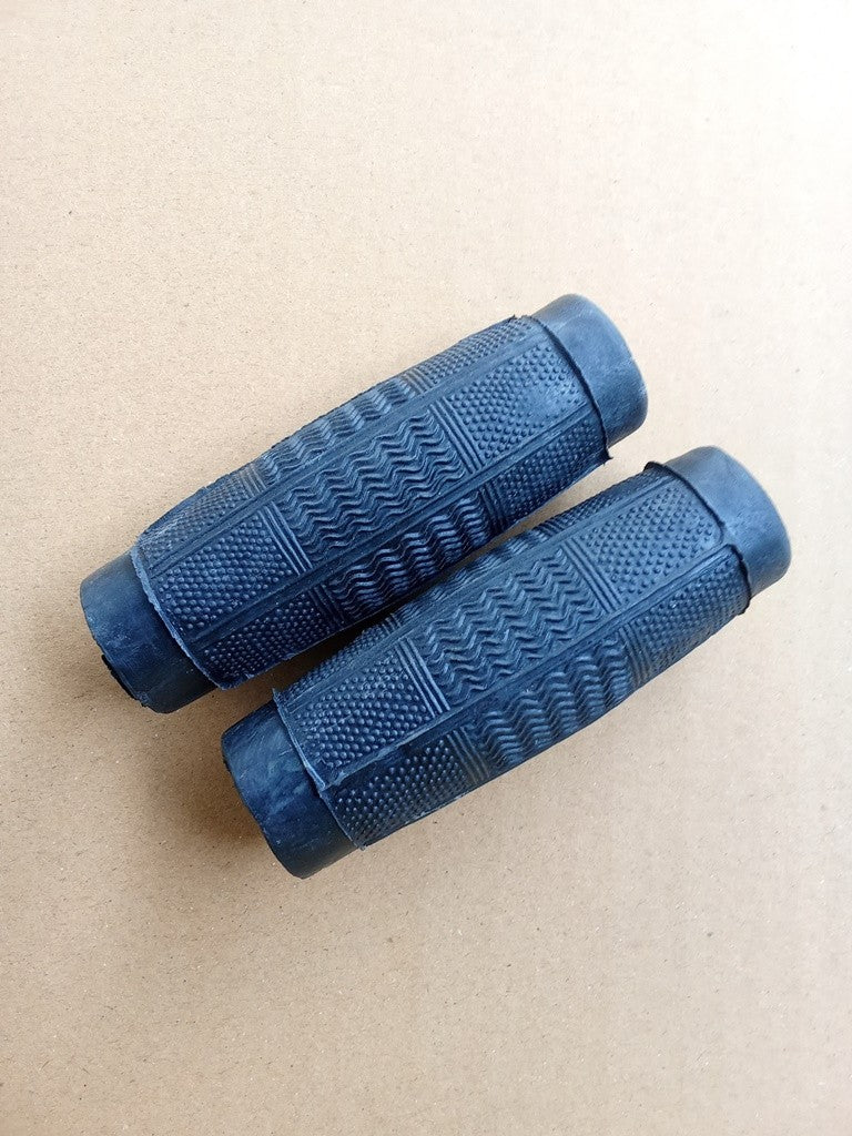 1 Pair Tricycle Mini Bicycle Handlebar Grips DELUXE Black Color 3.5" length vintage_bike_store