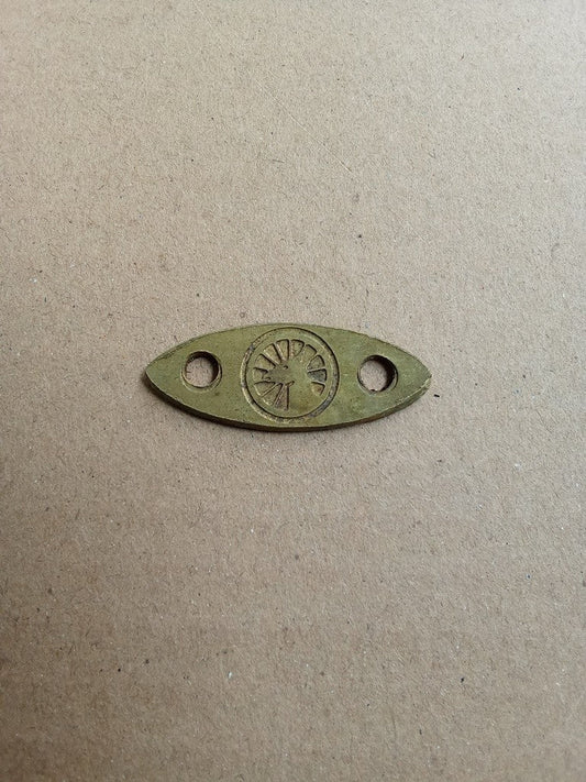 OVAL rear mudguard emblem GAZELLE brass for Gazelle vintage bicycle vintage_bike_store