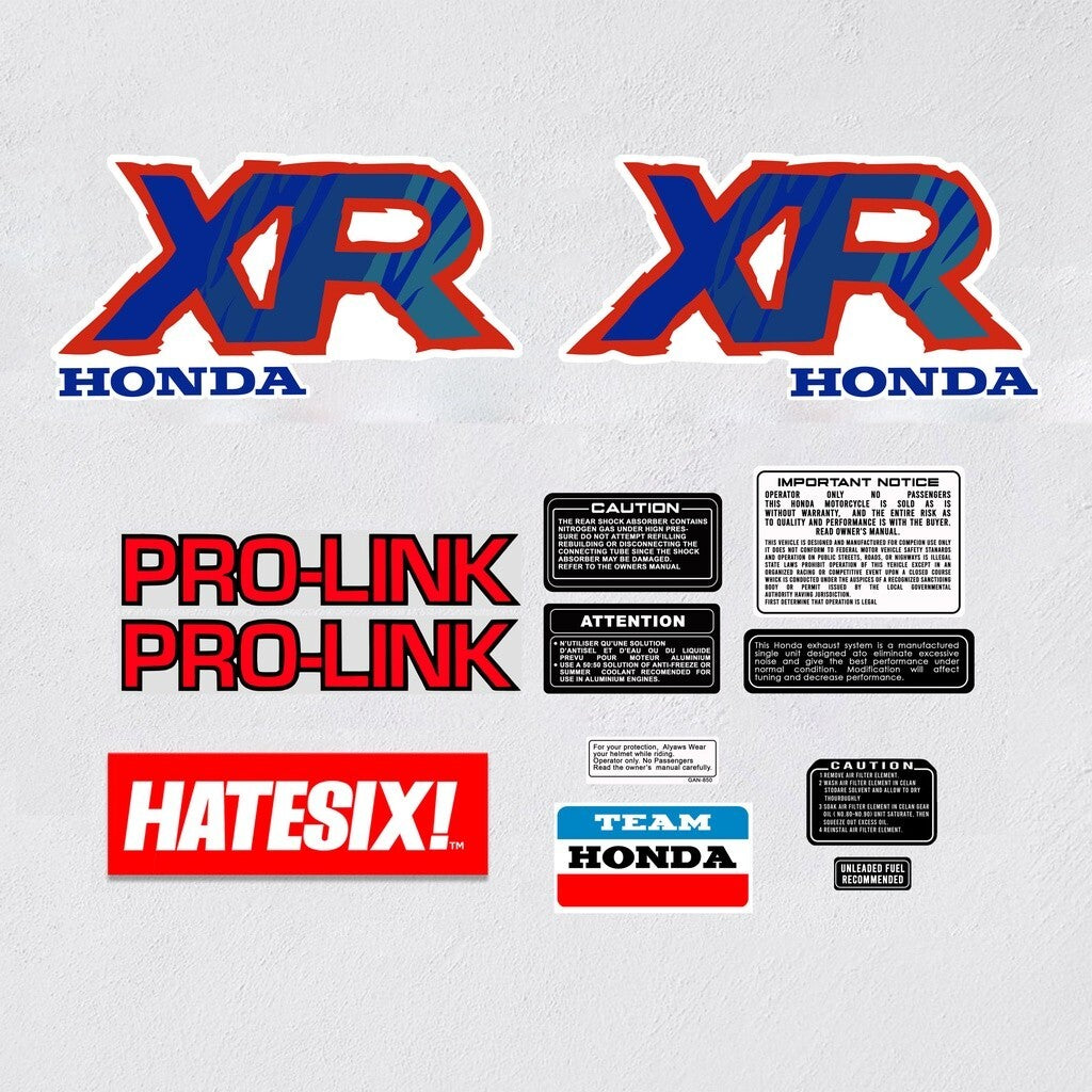 Sticker Decal Baja XR 250 1992 side cover tank(Free shipping) vintage_bike_store