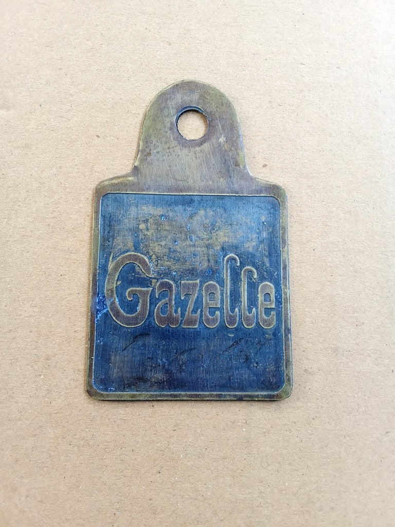 For Handlebar stem emblem GAZELLE Emblem Badge For Vintage Bicycle vintage_bike_store