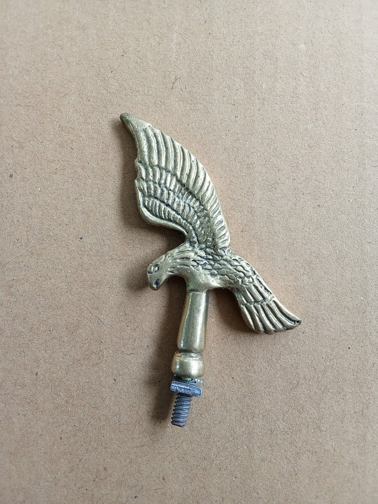 EAGLE FLAT Brass Bicycle Motorcycle Front Mudguard Emblem Badge vintage_bike_store