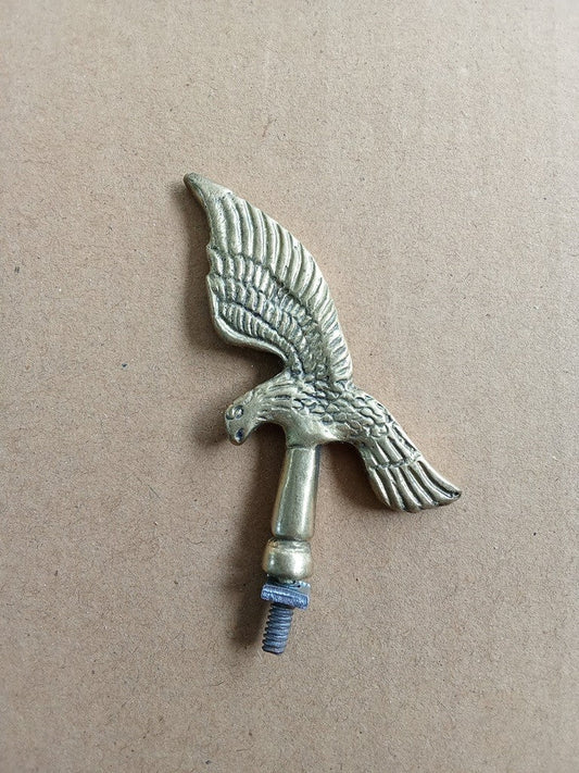 EAGLE FLAT Brass Bicycle Motorcycle Front Mudguard Emblem Badge vintage_bike_store
