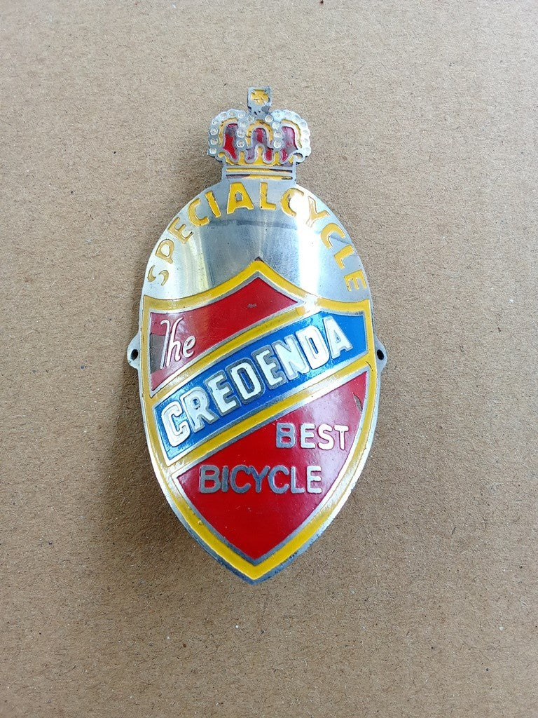 CREDENDA Emblem Head Badge For Credenda Vintage Bicycle NOS vintage_bike_store