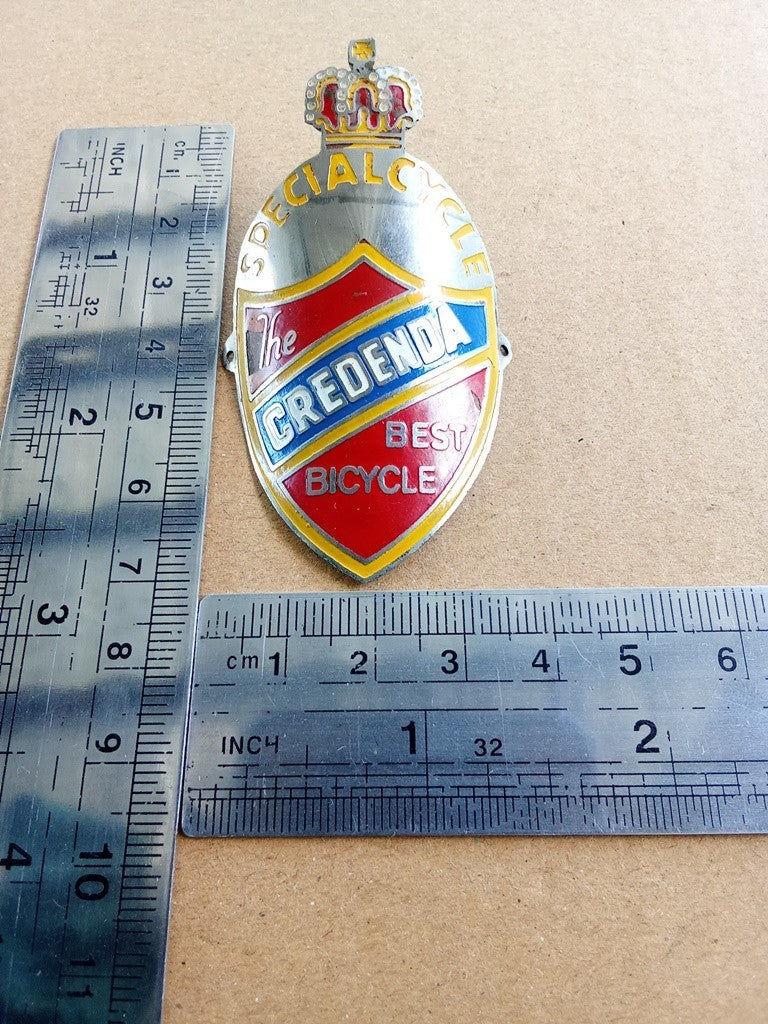 CREDENDA Emblem Head Badge For Credenda Vintage Bicycle NOS vintage_bike_store