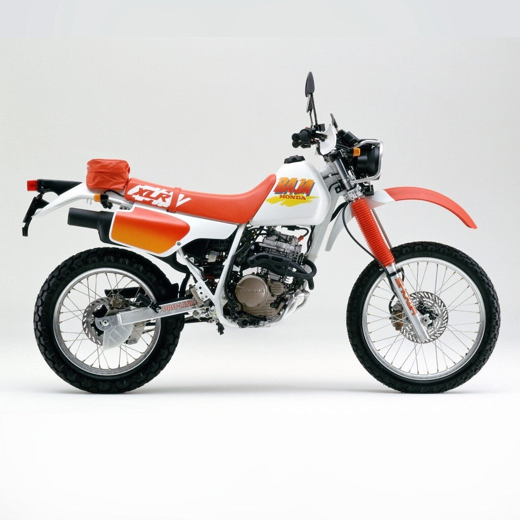 Sticker Decal XRL Baja 1989 Orange side cover tank (Free shipping) vintage_bike_store