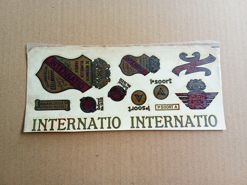 INTERNATIO Transfer Sticker For Internatio Vintage Bike NOS (Free shipping) vintage_bike_store