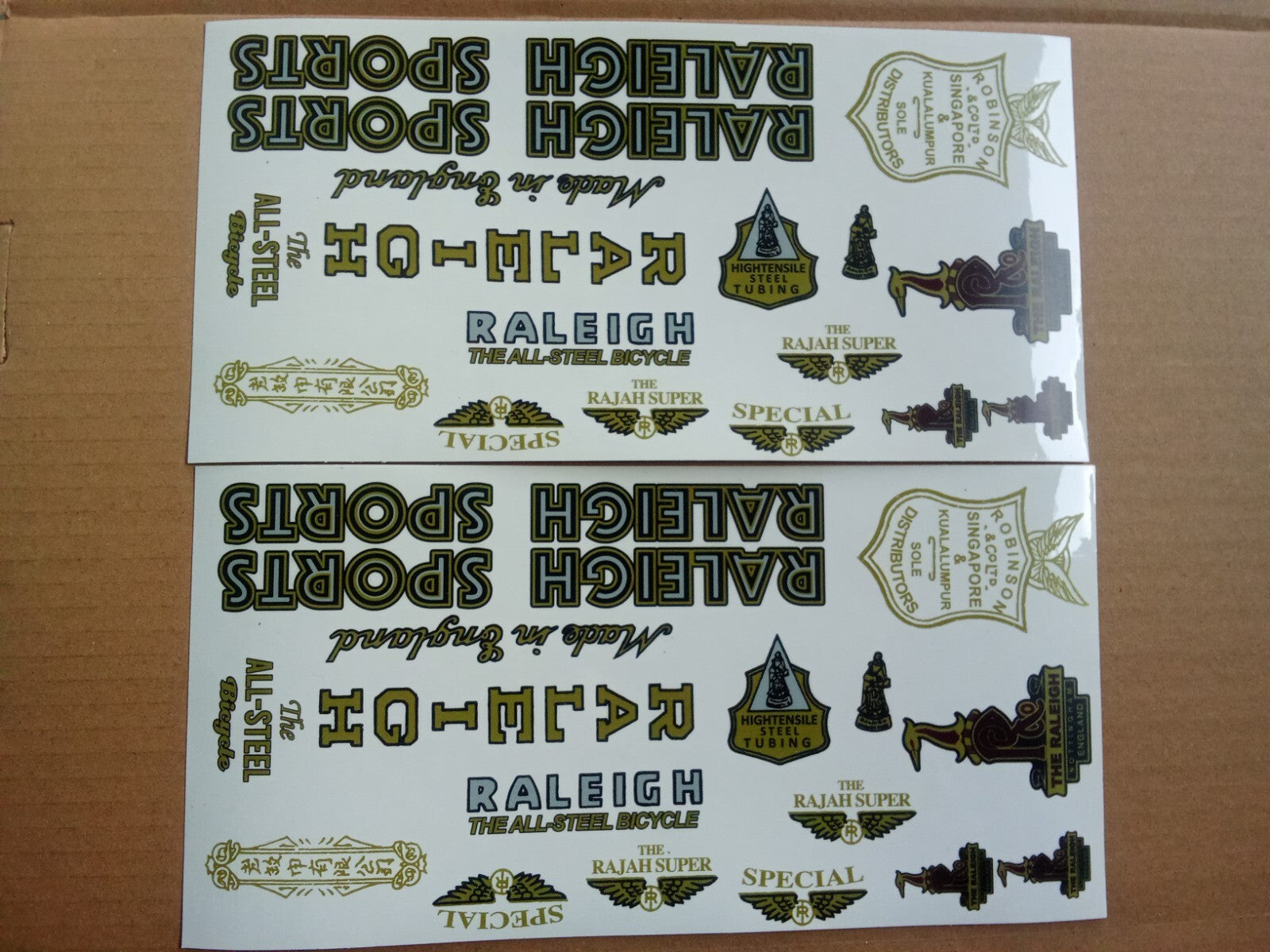 Lot 2 Pcs New RALEIGH Vynil Sticker For Raleigh Vintage Bicycle (Free shipping) vintage_bike_store