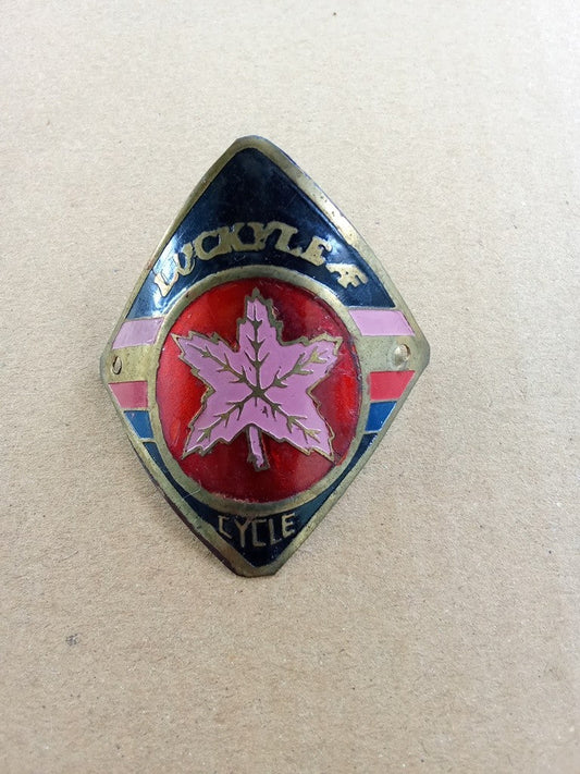 LUCKY LEAF Emblem Head Badge For Vintage Bicycle NOS vintage_bike_store