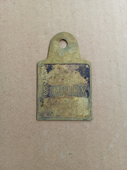 For Handlebar stem emblem SIMPLEX Emblem Badge For Vintage Bicycle vintage_bike_store