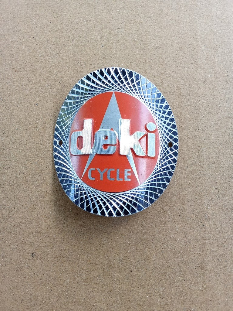 DEKI CYCLE Head Badge Emblem For Vintage Bicycle NOS vintage_bike_store
