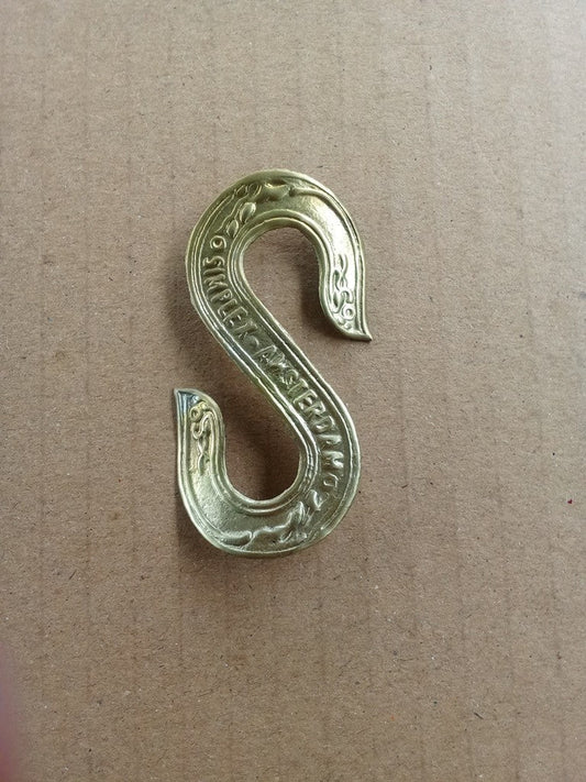 SIMPLEX Brass embossed head badge emblem for Simplex vintage bicycle vintage_bike_store
