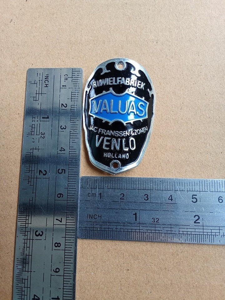 VALUAS Venlo brass head badge emblem for Valuas Holland vintage bicycle NOS vintage_bike_store