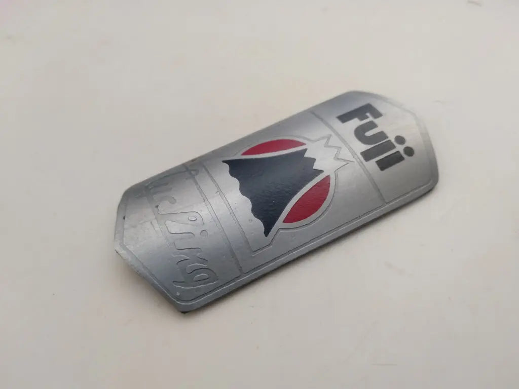 Handmade stainless steel FUJI bicycle emblem for vintage restoration