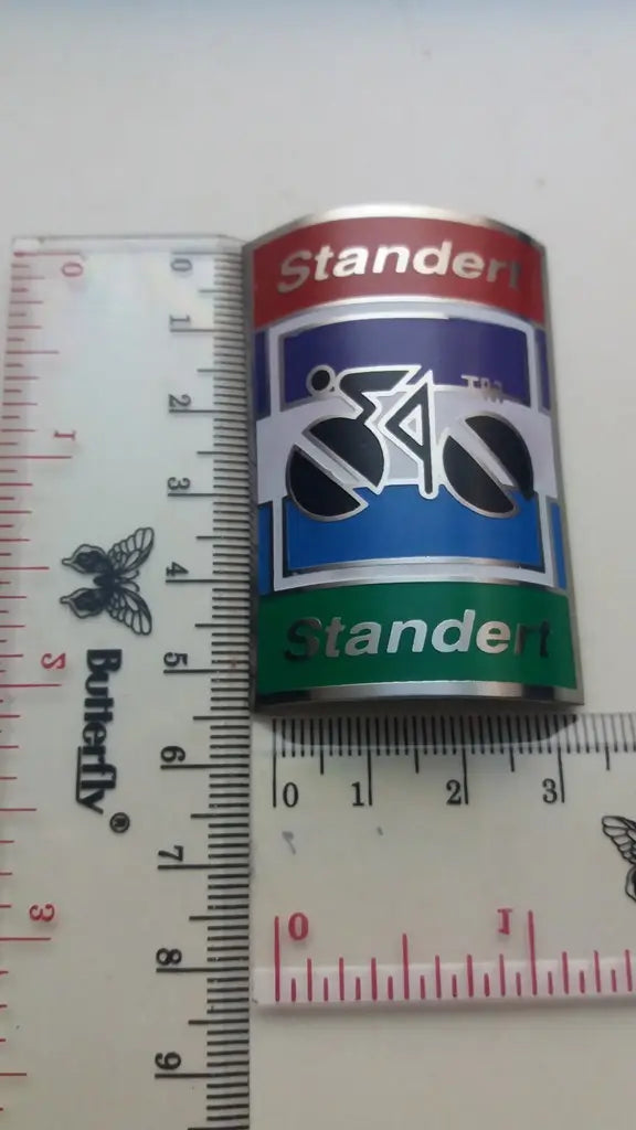 Standert Racing bicycle frame head badge stainless steel emblem