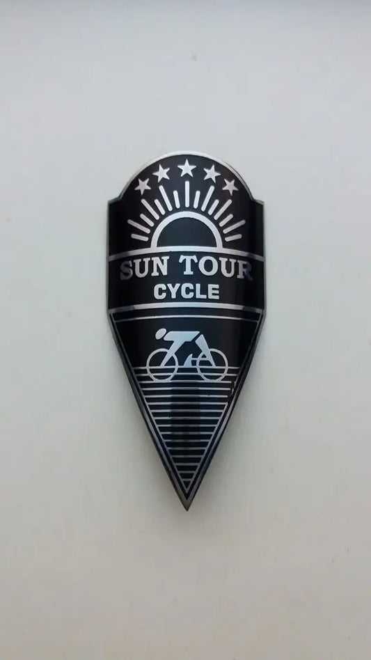Sun Tour Cycle bicycle head badge stainless steel handmade emblem