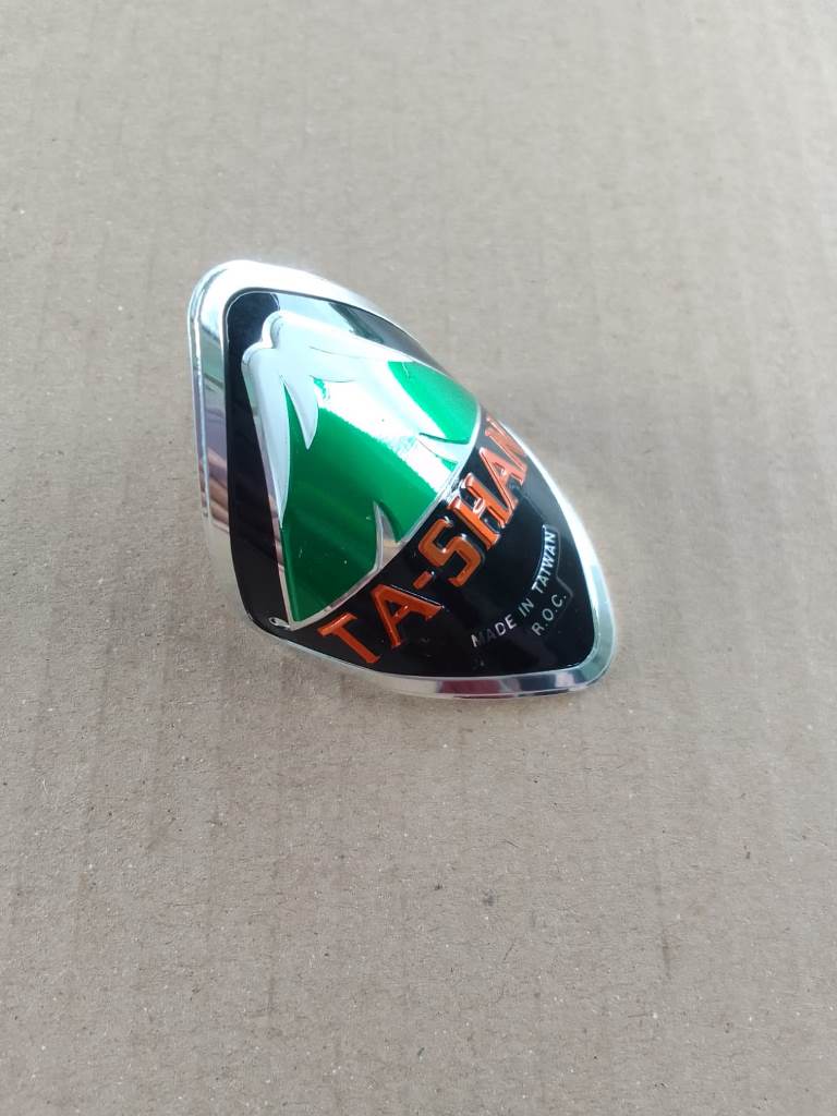 Ta Shan bicycle emblem left side view