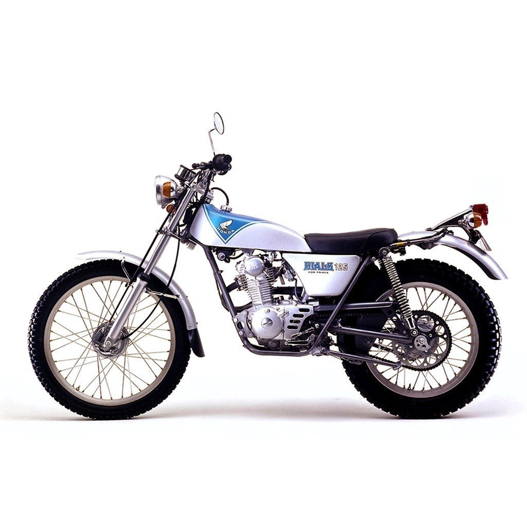 Sticker Decal TL 125 Dials 1972 Blue side cover tank (Free shipping) vintage_bike_store