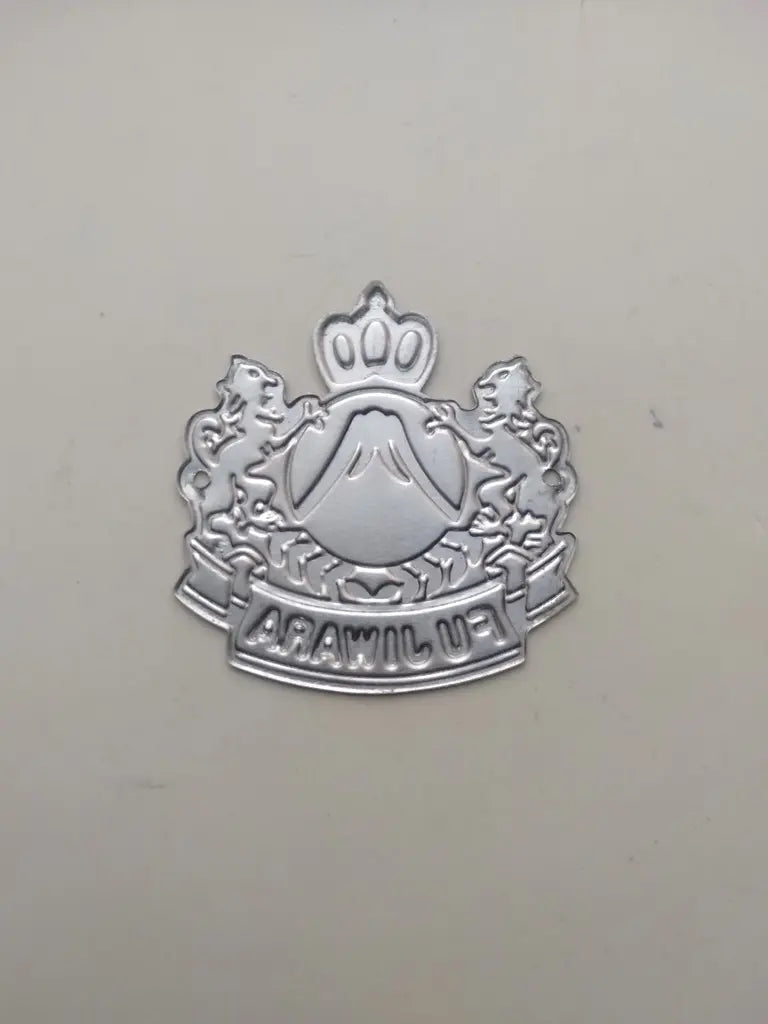 Classic Fujiwara bicycle head badge for vintage bicycle restoration