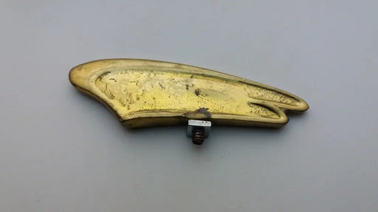 Wing Brass Apollo ornament front mudguard emblem badge NOS