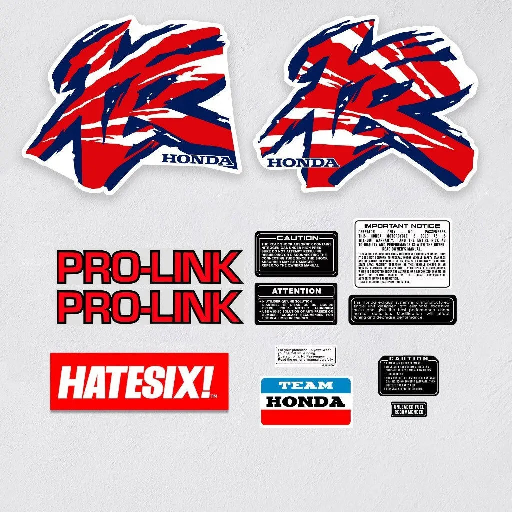 Sticker Decal Baja XR 200R XR 1995 side cover tank (Free shipping) vintage_bike_store